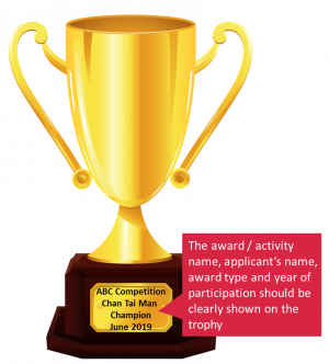 example on trophy